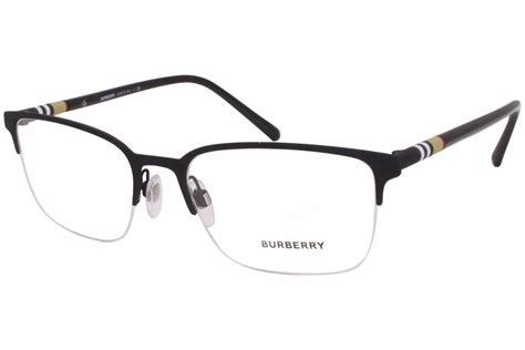 half rim burberry mens glasses|Burberry Half Rim Glasses .